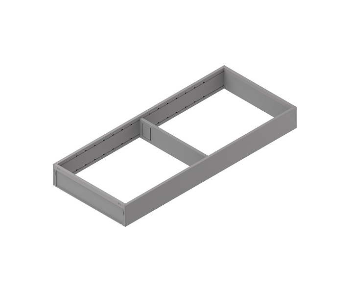 AMBIA-LINE  ramki do szuflady standardowej, do LEGRABOX/MERIVOBOX, stal,     dł. 500 mm, szerokość 200 mm+szary indium mat*P/U: