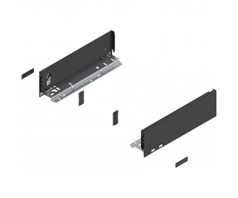 Bok LEGRABOX pure, wys. M (90.5 mm), dł. 300 mm, lewy/prawy, czarny mat
