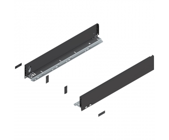 Bok LEGRABOX pure, wys. M (90.5 mm), dł. 550 mm, lewy/prawy, czarny mat