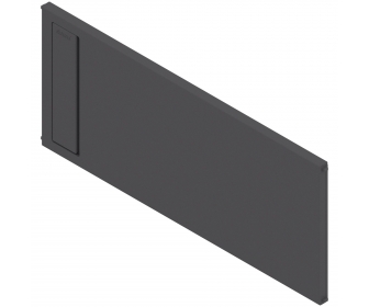 AMBIA-LINE listwa poprzeczna, do LEGRABOX/MERIVOBOX do szuflady z wysokim frontem (ZC7F300RSU), tworzywo, czarny mat