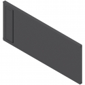 AMBIA-LINE listwa poprzeczna, do LEGRABOX/MERIVOBOX do szuflady z wysokim frontem (ZC7F300RSU), tworzywo, czarny mat
