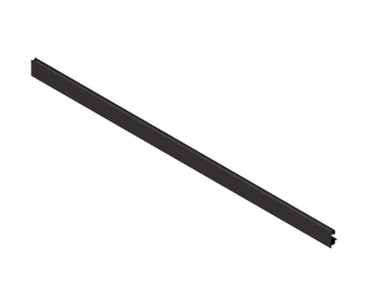 LEGRABOX front, z wpustem na element dekoracyjny, do Szuflada wewnętrzna wysoka, KB 1200 mm, do przycięcia, czarny carbon mat