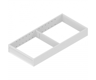AMBIA-LINE  ramki do szuflady standardowej LEGRABOX, stal, dł. 450 mm, szerokość 200 mm, jedwabiście biały mat