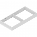 AMBIA-LINE  ramki do szuflady standardowej LEGRABOX, stal, dł. 450 mm, szerokość 200 mm, jedwabiście biały mat