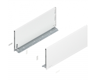 Bok LEGRABOX pure, wys. F (241,0 mm), dł. 550 mm, lewy/prawy, jedwabiście biały mat