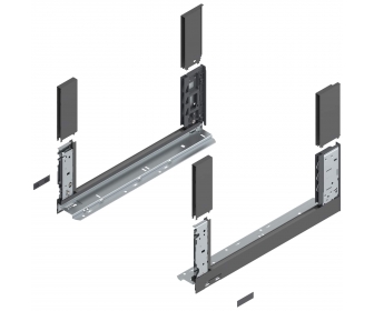 Bok LEGRABOX free, wys. C (177,0 mm), dł. 450 mm, lewy/prawy, antracyt mat