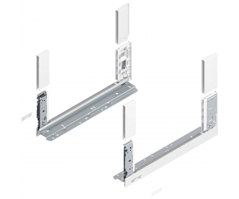Bok LEGRABOX free, wys. C (177,0 mm), dł. 450 mm, lewy/prawy, jedwabiście biały mat