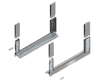 Bok LEGRABOX free, wys. C (177,0 mm), dł. 500 mm, lewy/prawy, inox-szczotk.-lakier.
