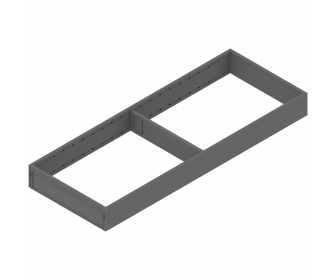 AMBIA-LINE  ramki do szuflady standardowej LEGRABOX, stal, dł. 550 mm, szerokość 200 mm, antracyt mat
