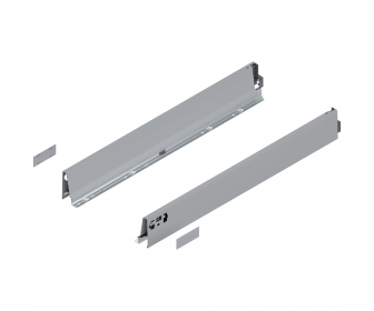 Bok TANDEMBOX intivo/antaro, wys. M (83 mm), dł. 650 mm, lewy/prawy, R9006 szara