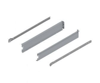 METABOX bok M (86 mm), częściowy wysuw, 25 kg, dł. 550 mm, lewy/prawy, R7004 szara