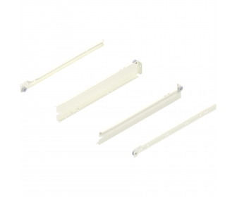 METABOX bok N (54 mm), częściowy wysuw, 25 kg, dł. 400 mm, lewy/prawy, R9001 kremowo-biała