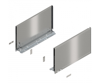 Bok LEGRABOX pure, wys. F (241,0 mm), dł. 400 mm, lewy/prawy, inox