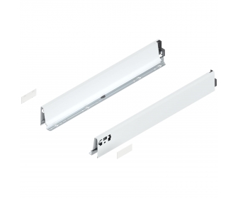 Bok TANDEMBOX intivo/antaro, wys. M (83 mm), dł. 600 mm, lewy/prawy, biała