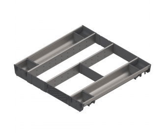 ORGA-LINE wkład kombi (całkowite wypełnienie), do szuflady standardowej TANDEMBOX, dł. NL 550 mm, szer. korpusu KB 600 mm, inox