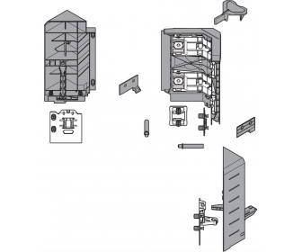 SYNCROMOTION Zestaw, wysokość D, biała