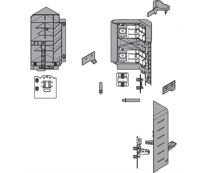 SYNCROMOTION Zestaw, wysokość D, biała