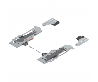 TIP-ON BLUMOTION zestaw (Jednostka + Zabierak) do TANDEMBOX, Typ S1, dł. NL 270-349 mm, Całkowita waga szuflady 10-20 kg, prawy