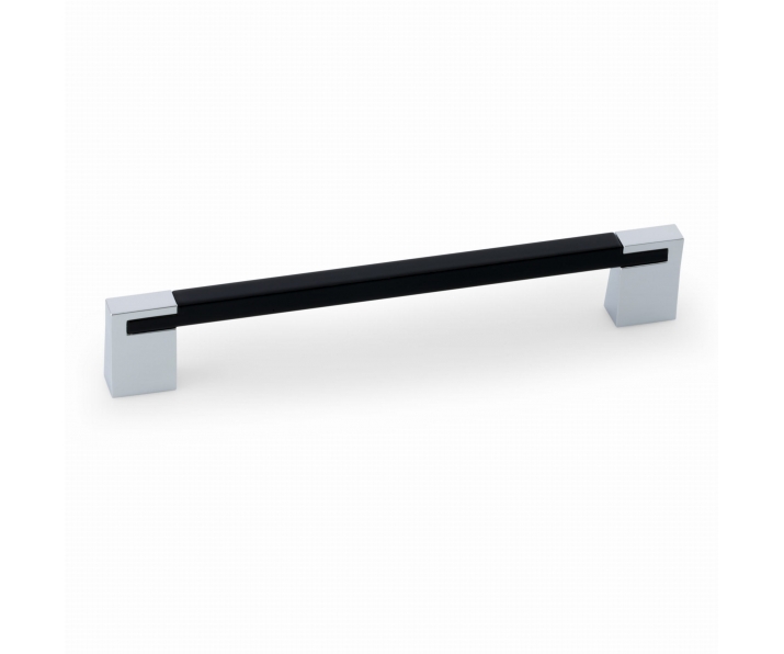 Uchwyt meblowy aluminium czarny połysk-chrom połysk 320mm  PERO Nomet