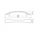 Uchwyt meblowy UN90-128-G8-PL Aluminium