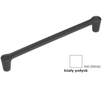 Uchwyt meblowy UU15-0160-R0040 biały połysk
