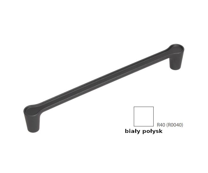 Uchwyt meblowy UU15-0160-R0040 biały połysk