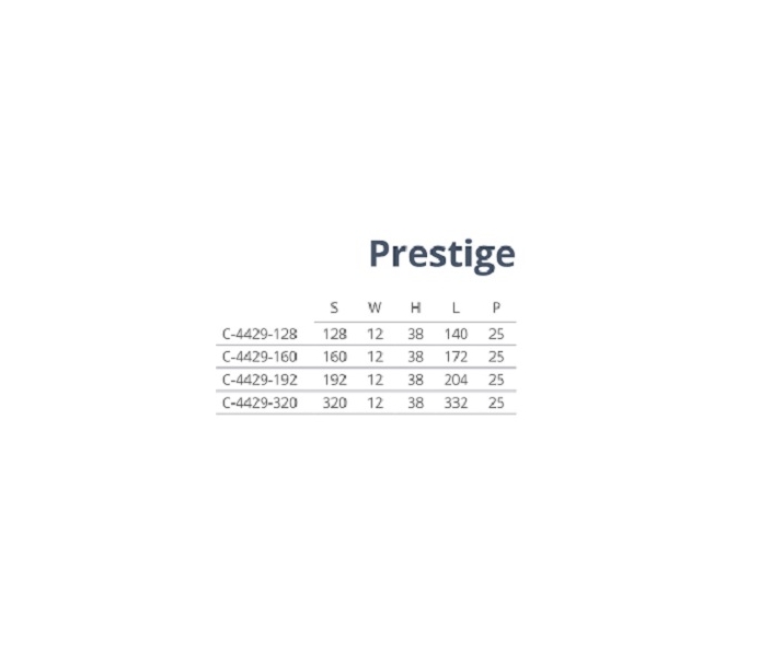 Uchwyt prestige L-256.P59-G2 czarny -chrom