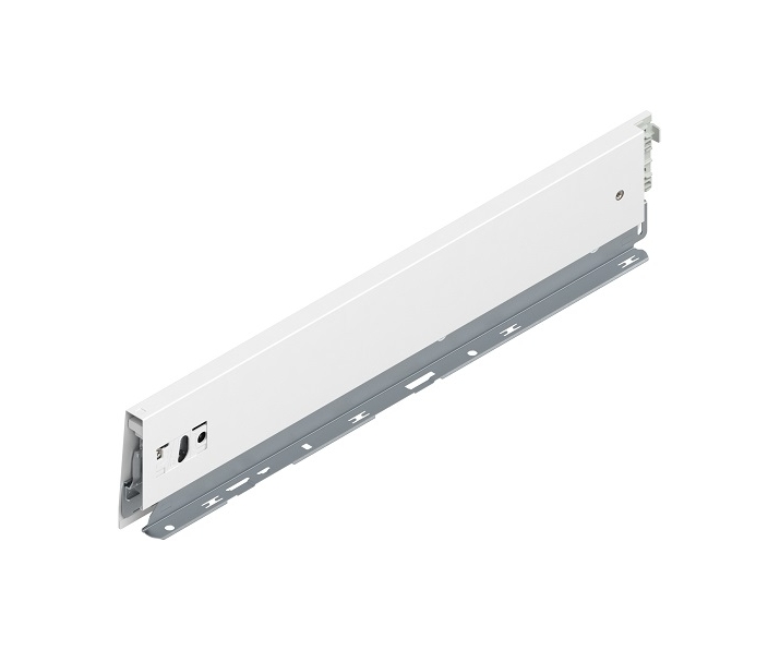 Bok MERIVOBOX, wysokość M (91 mm), dł. 450 mm, lewy+jedwabiście biały     mat*P/U: 20