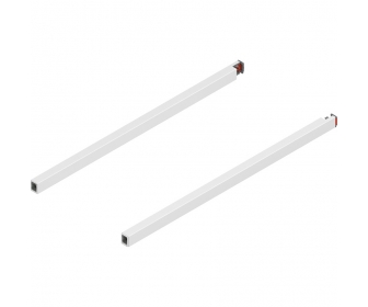 Reling podłużny MERIVOBOX, dł. 450 mm, lewy/prawy, jedwabiście biały mat