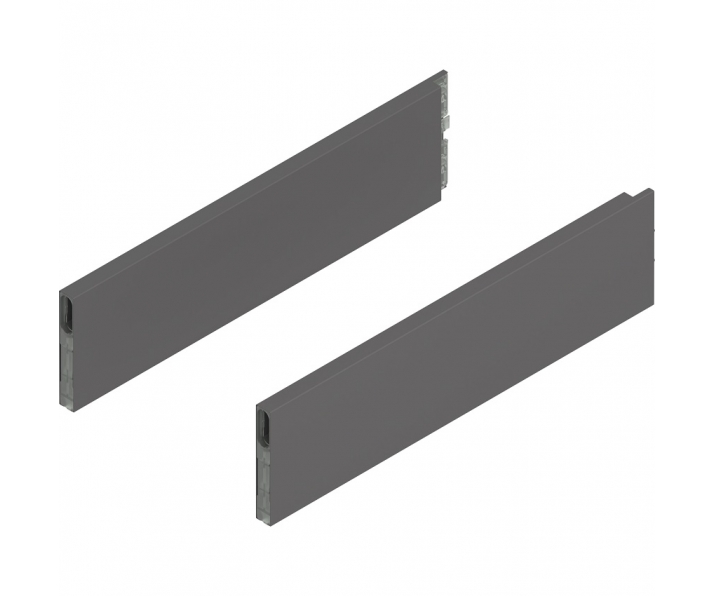 MERIVOBOX BOXCAP, dł. 400 mm, wysokość E, lewy/prawy+antracyt mat*P/U:     10