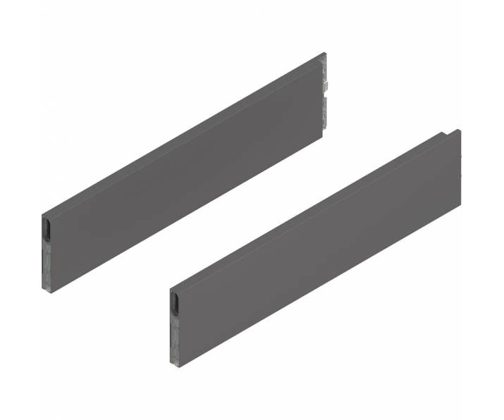 MERIVOBOX BOXCAP, dł. 450 mm, wysokość E, lewy/prawy+antracyt mat*P/U:     10