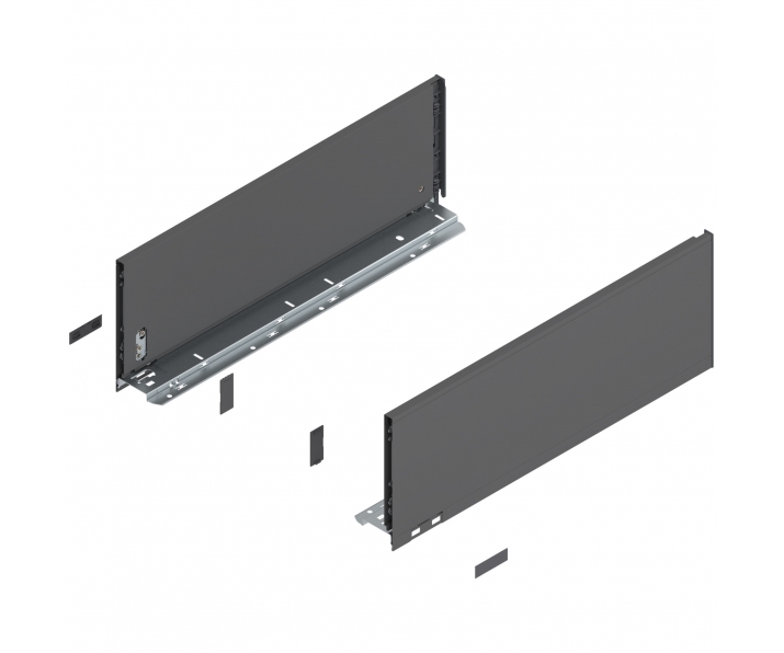 Bok LEGRABOX pure, wys. C (177,0 mm), dł. 500 mm, lewy/prawy, antracyt mat