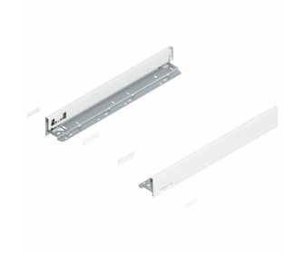 Bok szuflady LEGRABOX, wys. N (66,5 mm), dł. 500 mm, lewy/prawy, jedwabiście biały mat