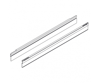 ORGA-LINE Uchwyt profilu do listwy poprzecznej, dł. 450 mm, do TANDEMBOX intivo, inox-szczotk.-lakier.