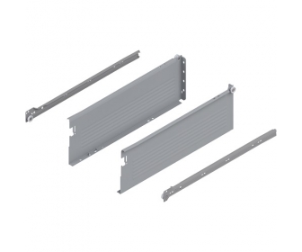 BLUM 320H4500C15 szuflada METABOX częściowy wysuw, 25 kg, NL 450 mm, H 150 mm, szara