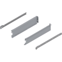 METABOX bok M (86 mm), częściowy wysuw, 25 kg, dł. 400 mm, lewy/prawy, R7004 szara