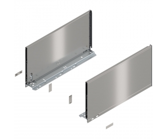 Bok LEGRABOX pure, wys. F (241,0 mm), dł. 450 mm, lewy/prawy, inox-szczotk.-lakier.