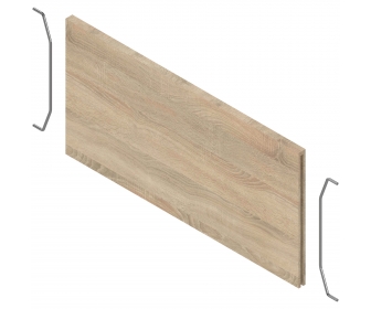 AMBIA-LINE listwa poprzeczna do szuflady z wysokim frontem LEGRABOX (ZC7F400RHP), w opcji drewnopodobnej, Dąb Bard. szary ST10