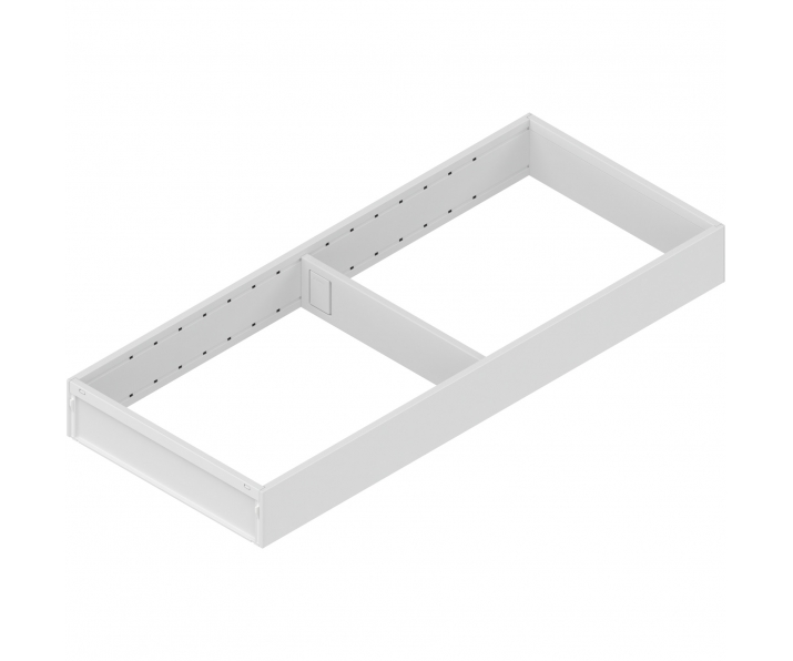 AMBIA-LINE  ramki do szuflady standardowej LEGRABOX, stal, dł. 500 mm, szerokość 200 mm, jedwabiście biały mat