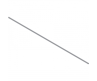 Reling, do szer. korpusu KB 1200 mm, do przycięcia, R9006 szara