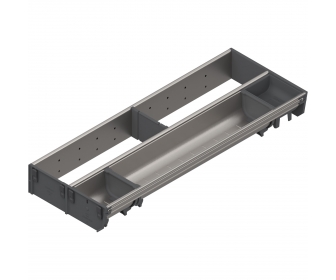 ORGA-LINE wkład kombi (częściowe wypełnienie), do szuflady standardowej TANDEMBOX, dł. NL 550 mm, szer. 200 mm, inox