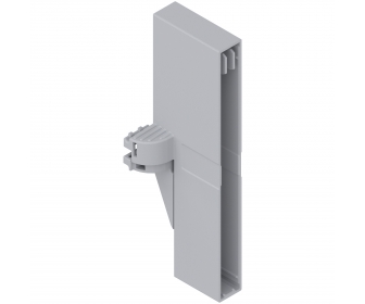 ORGA-LINE TANDEMBOX intivo uchwyt listwy poprzecznej, jasnoszare, do szuflady z wysokim frontem