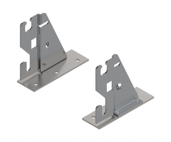 Mocowanie frontu STANDARD, wkręty, lewe/prawe, R9001 kremowo-biała