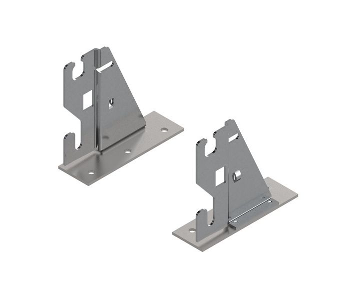 Mocowanie frontu STANDARD, wkręty, lewe/prawe, R9001 kremowo-biała