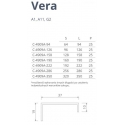 Uchwyt Vera L-158  kolor inox  A11 NOMET