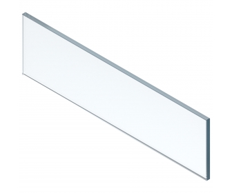 WYC. LEGRABOX element dekoracyjny - przód, wysokość 138 mm, szer. korpusu KB 600 mm (18/19 mm), szkło przezroczyste, do LEGRABO