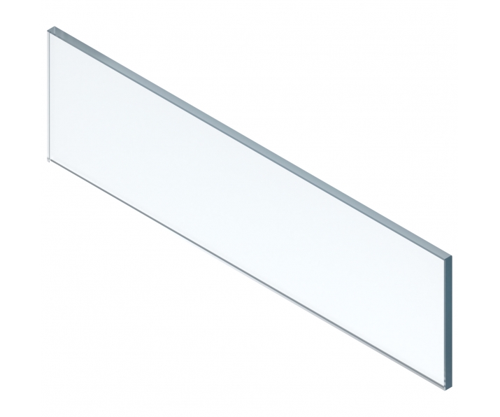 WYC. LEGRABOX element dekoracyjny - przód, wysokość 138 mm, szer. korpusu KB 600 mm (18/19 mm), szkło przezroczyste, do LEGRABO