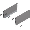 Bok MERIVOBOX, wysokość K (129 mm), dł. 300 mm, lewy/prawy+szary indium     mat*P/U: 1/5