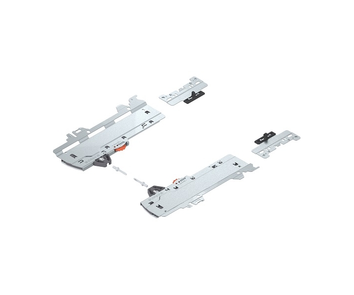 Zestaw (Jednostka TIP-ON BLUMOTION + Zabierak + Adapter), do MERIVOBOX,     Typ L1, dł. NL 350-650 mm, Całkowita waga szuflady 