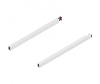 Reling podłużny MERIVOBOX, dł. 350 mm, lewy/prawy, jedwabiście biały mat